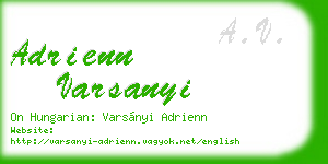 adrienn varsanyi business card