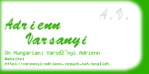 adrienn varsanyi business card